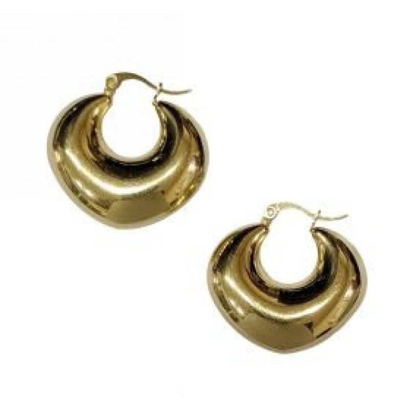 Kostibas 3113-835X, Σκουλαρίκια κρίκοι, Ατσάλι, Χρυσό