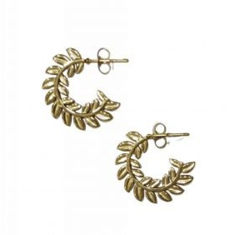 Kostibas 3113-845X, Σκουλαρίκια κρίκοι, Ατσάλι, Χρυσό