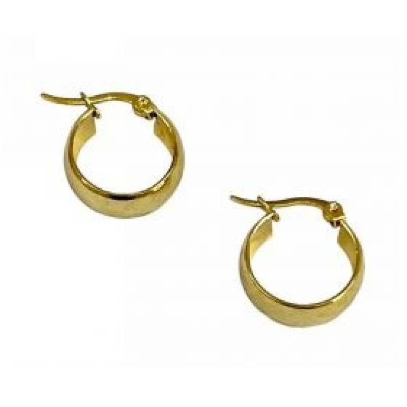 Kostibas 3113-861XD, Σκουλαρίκια κρίκοι, Ατσάλι, Χρυσό