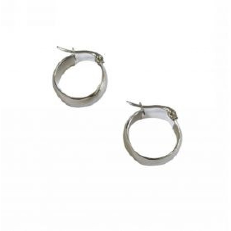 Kostibas 3113-861AD, Σκουλαρίκια κρίκοι, Ατσάλι, Ασημί