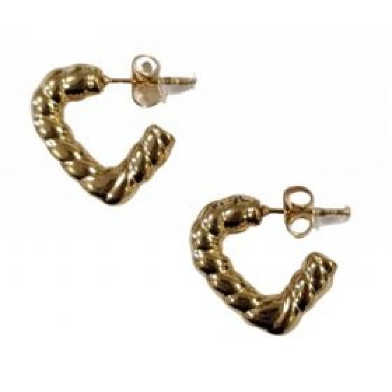 Kostibas 3113-836X, Σκουλαρίκια κρίκοι, Ατσάλι, Χρυσό