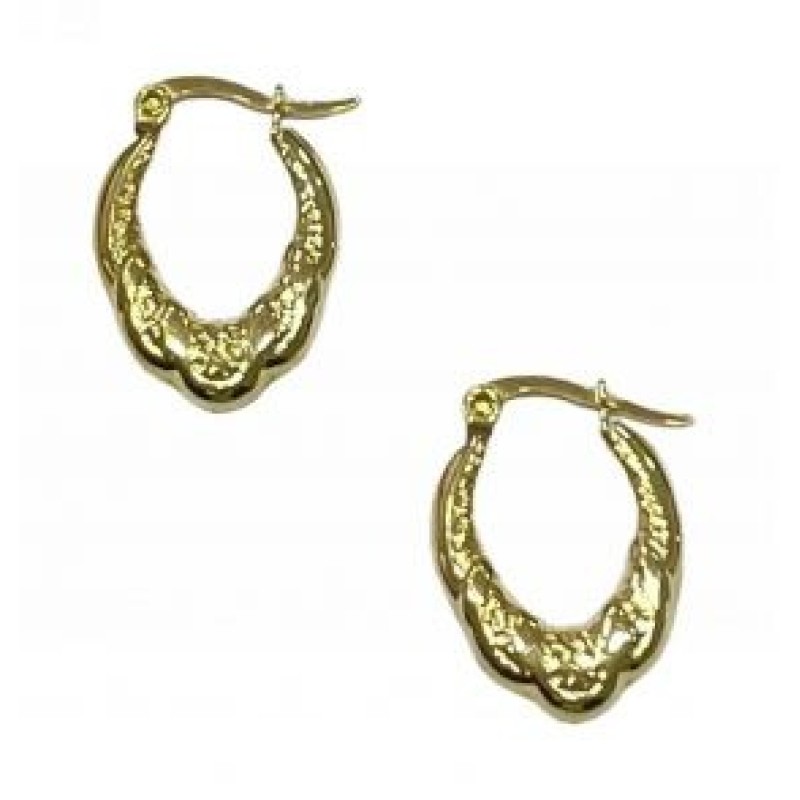 Kostibas 3113-657EX, Σκουλαρίκια κρίκοι, Ατσάλι, Χρυσό