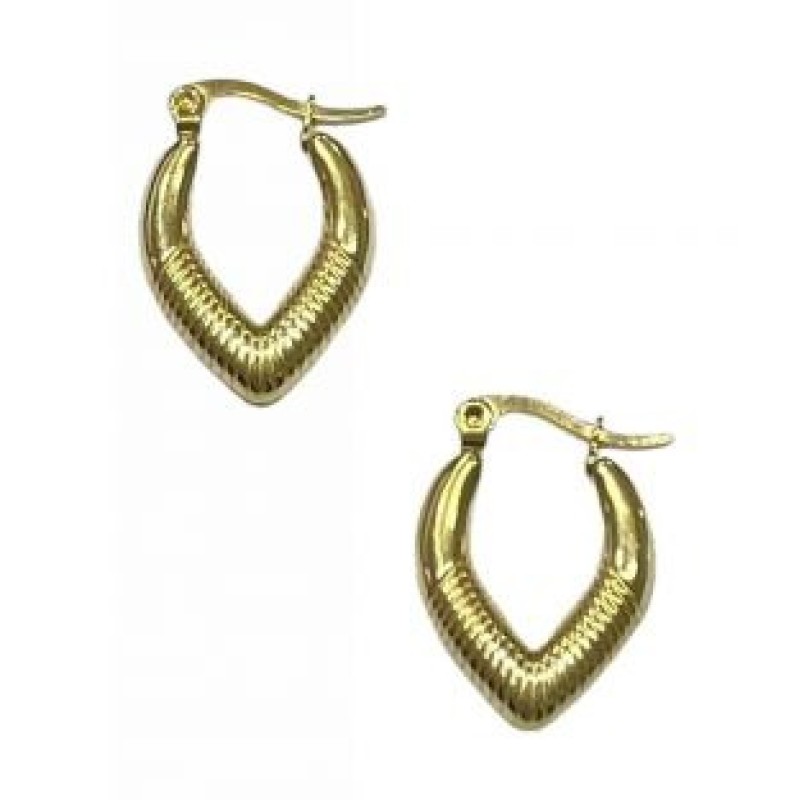 Kostibas 3113-660EX, Σκουλαρίκια κρίκοι, Ατσάλι, Χρυσό