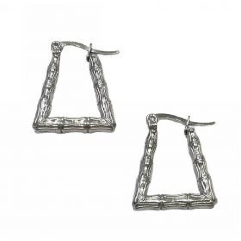 Kostibas 3113-664DA, Σκουλαρίκια κρίκοι, Ατσάλι, Ασημί