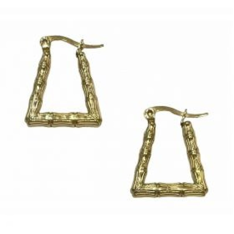 Kostibas 3113-664DX, Σκουλαρίκια κρίκοι, Ατσάλι, Χρυσό