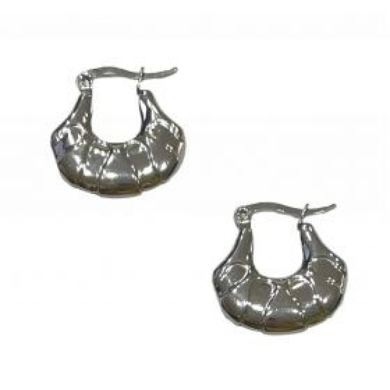 Kostibas 3113-665DA, Σκουλαρίκια κρίκοι, Ατσάλι, Ασημί