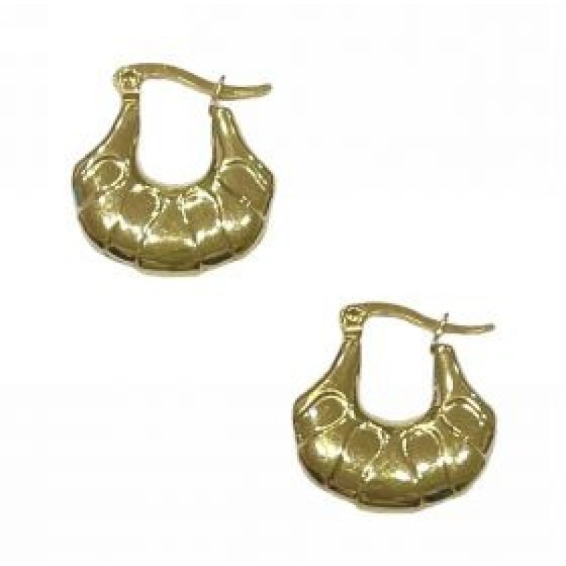 Kostibas 3113-665DX, Σκουλαρίκια κρίκοι, Ατσάλι, Χρυσό