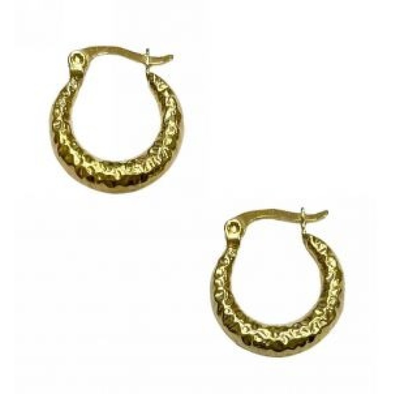 Kostibas 3113-667DX, Σκουλαρίκια κρίκοι, Ατσάλι, Χρυσό