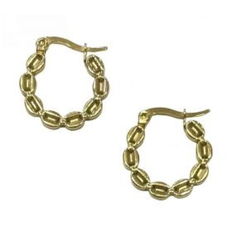 Kostibas 3113-669DX, Σκουλαρίκια κρίκοι, Ατσάλι, Χρυσό