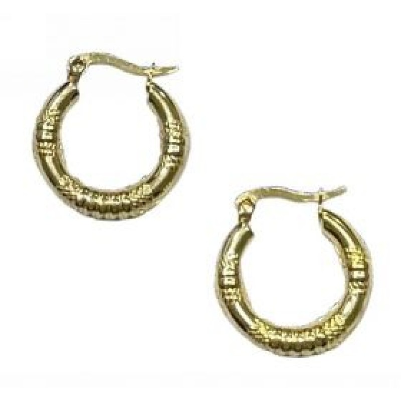 Kostibas 3113-670DX, Σκουλαρίκια κρίκοι, Ατσάλι, Χρυσό