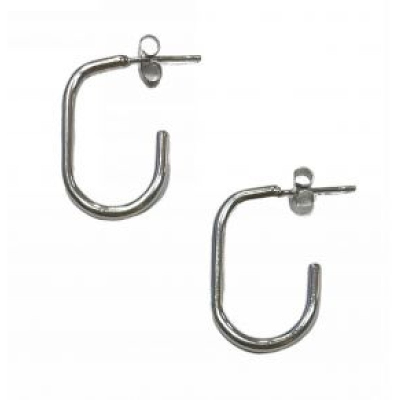Kostibas 3113-647EA, Σκουλαρίκια κρίκοι, Ατσάλι, Ασημί