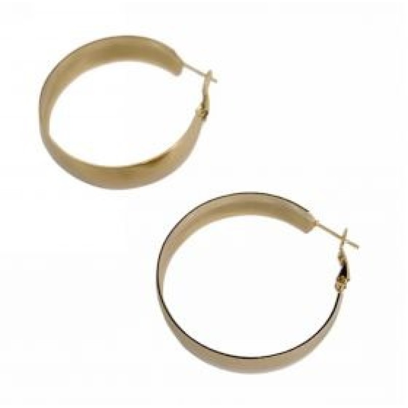 Kostibas 3113-753XH, Σκουλαρίκια κρίκοι, Ατσάλι, Χρυσό