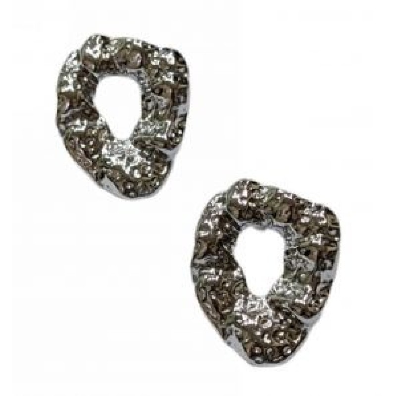 Kostibas 3113-922A, Σκουλαρίκια κρίκοι, Ατσάλι, Ασημί