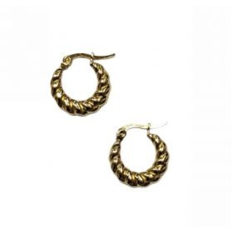 Kostibas 3113-869XD, Σκουλαρίκια κρίκοι, Ατσάλι, Χρυσό