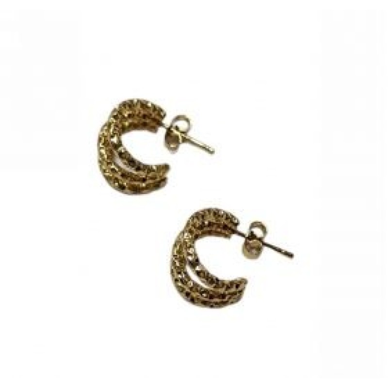 Kostibas 3113-920XC, Σκουλαρίκια κρίκοι, Ατσάλι, Χρυσό