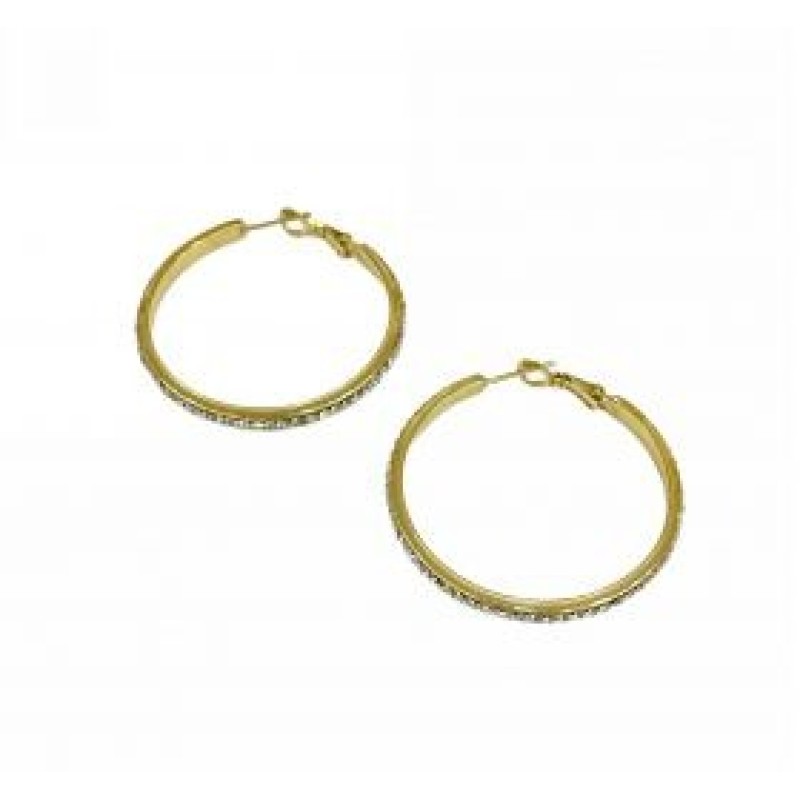 Kostibas 3113-752XH, Σκουλαρίκια κρίκοι, Ατσάλι, Χρυσό
