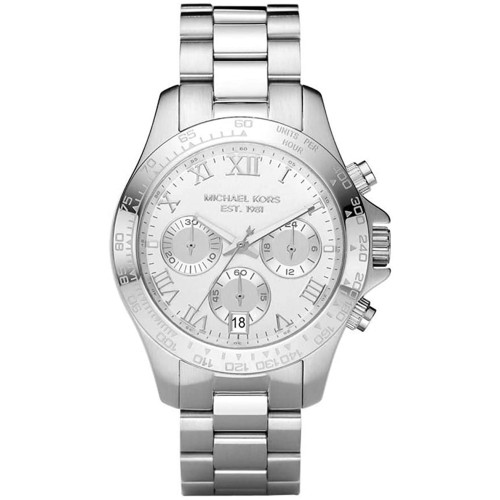 Michael Kors MK5454, Stainless Steel, Με Μπρασελέ, TE, ES, Ασημί