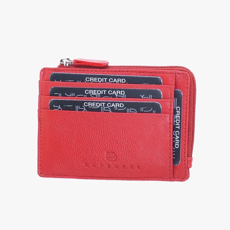 Bartuggi 521-108, Καρτοθήκη, Δερμάτινη, Κόκκινο