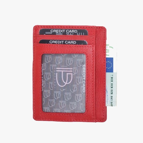 Bartuggi 521-100, Καρτοθήκη, Δερμάτινη, Κόκκινο