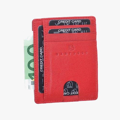 Bartuggi 521-100, Καρτοθήκη, Δερμάτινη, Κόκκινο