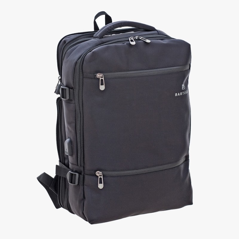 Bartuggi 711-1111, Σακίδιο Πλάτης, Ύφασμα, Μαύρο