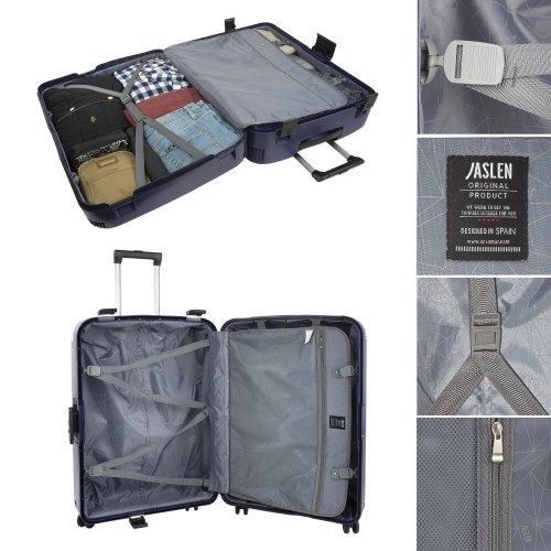 Jaslen 161870-02 Orleans, Σκληρή/Πολυπροπυλένιο, Μεγάλη 75cm, Με κλιπ, Μπλε