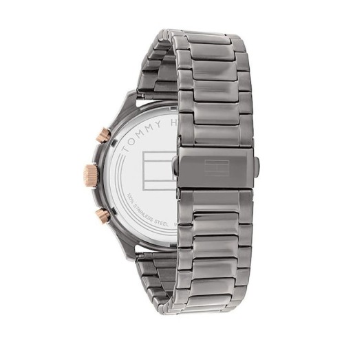 Tommy Hilfiger 1791871 Asher, Stainless Steel Χρονογράφος, Με μπρασελέ, Ανθρακί