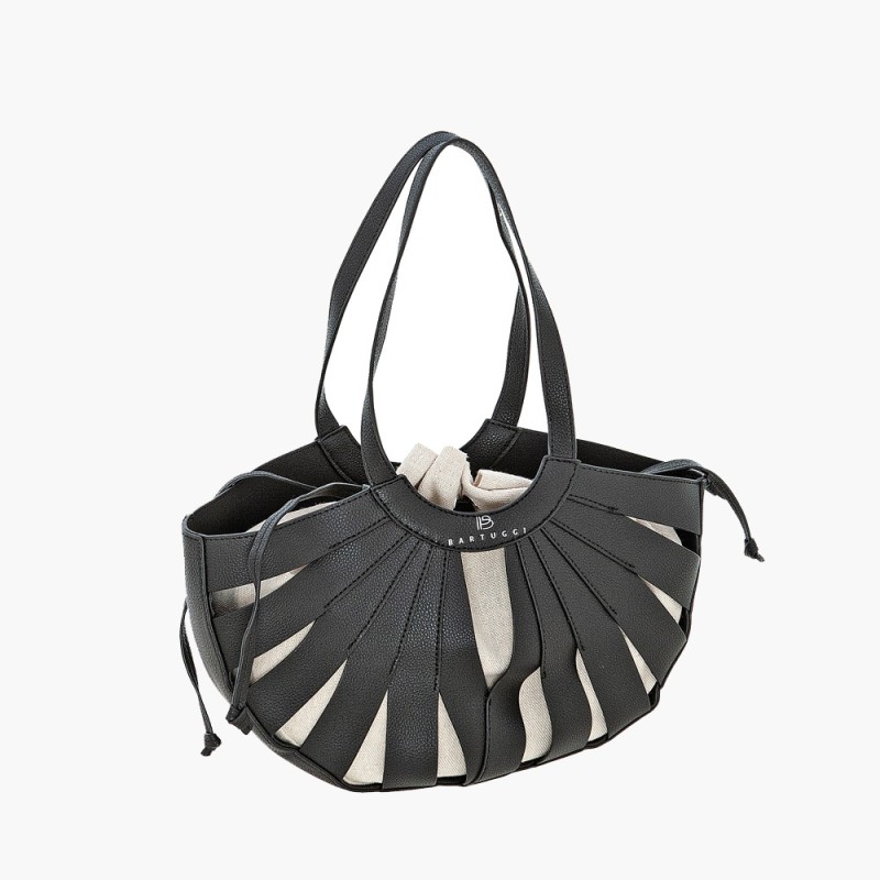 Bartuggi 718-0522,Τσάντα Δερματίνη, Ώμου/Καρπού, Μαύρο