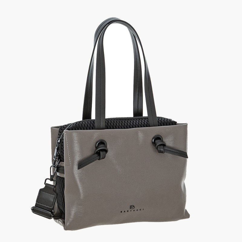 Bartuggi 718-23208,Τσάντα Δερματίνη, Ώμου/Καρπού, Γκρι