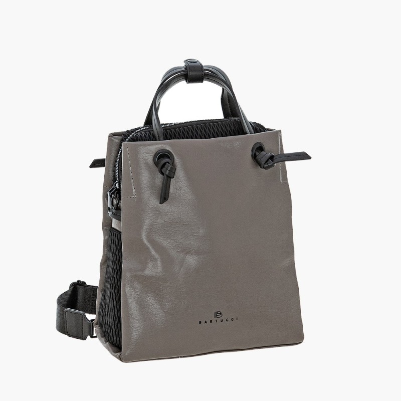 Bartuggi 718-23211,Σακίδιο Δερματίνη, Backpack/Ωμοπλάτης, Γκρι