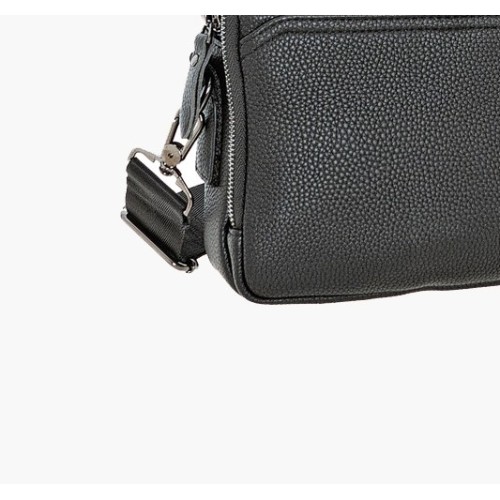 Bartuggi 718-6129-4, Τσάντα ταχυδρόμου, Δέρμα, Μαύρο