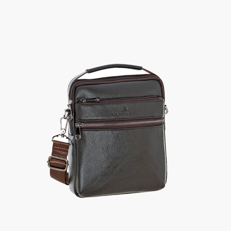 Bartuggi 718-553, Τσάντα Ταχυδρόμου, Δέρμα, Καφέ