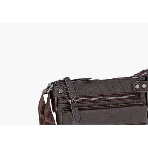 Bartuggi 718-2208-2, Τσάντα Ταχυδρόμου, Δέρμα, Καφέ