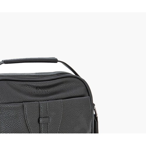 Bartuggi 718-1805-3, Τσάντα Ταχυδρόμου, Δέρμα, Μαύρο