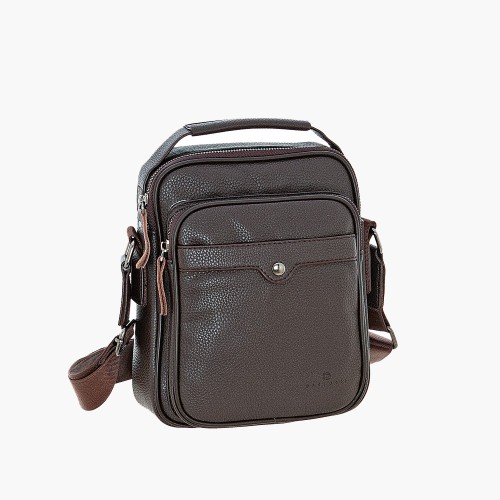 Bartuggi 718-1802-2, Τσάντα Ταχυδρόμου, Δέρμα, Καφέ