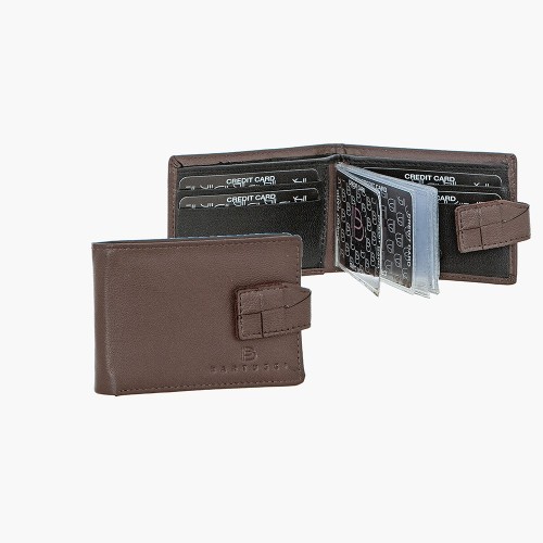 Bartuggi 521-070, Ανδρικό Πορτοφόλι Δερμάτινο, Καφέ