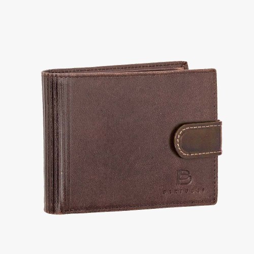 Bartuggi 520-5538, Ανδρικό Πορτοφόλι Δερμάτινο, Καφέ