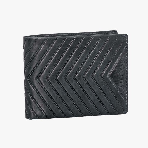 Bartuggi 520-5514, Ανδρικό Πορτοφόλι Δερμάτινο, Μαύρο