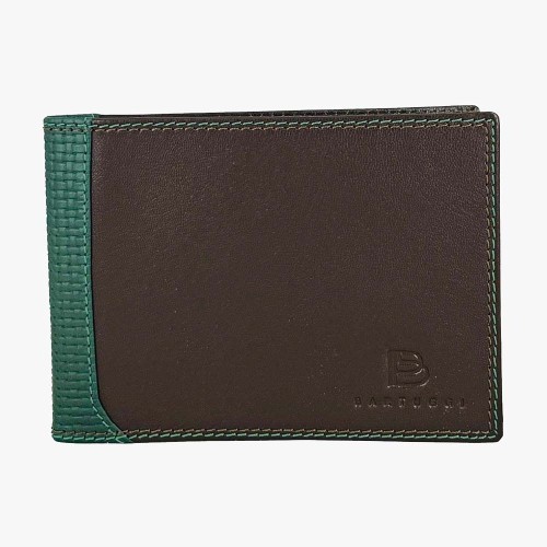 Bartuggi 520-5554, Ανδρικό Πορτοφόλι Δερμάτινο, Καφέ