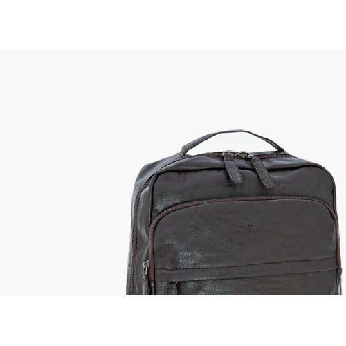 Bartuggi 718-1555, Σακίδιο Πλάτης, Ανακυκλωμένο Δέρμα, Καφέ