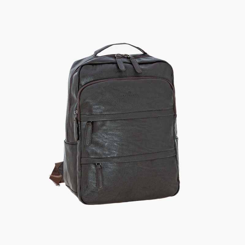 Bartuggi 718-1555, Σακίδιο Πλάτης, Ανακυκλωμένο Δέρμα, Καφέ