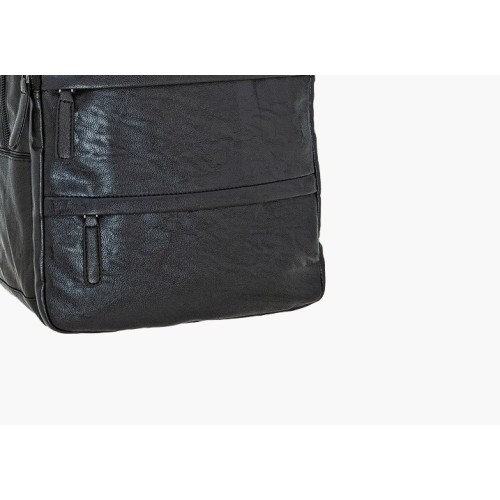 Bartuggi 718-1555, Σακίδιο Πλάτης, Ανακυκλωμένο Δέρμα, Μαύρο