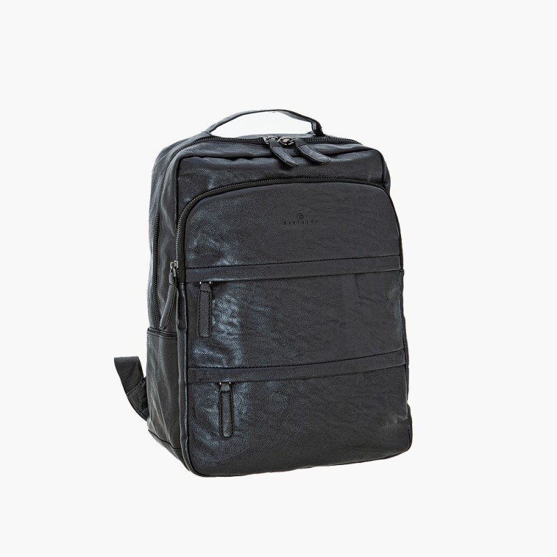 Bartuggi 718-1555, Σακίδιο Πλάτης, Ανακυκλωμένο Δέρμα, Μαύρο