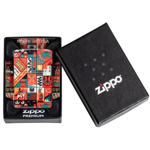 Zippo 48786 Medieval Box Art Design, Steel, TE, Πολύχρωμο