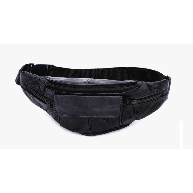 Bartuggi 185-45, Τσαντάκι Μέσης, Δέρμα, Μαύρο