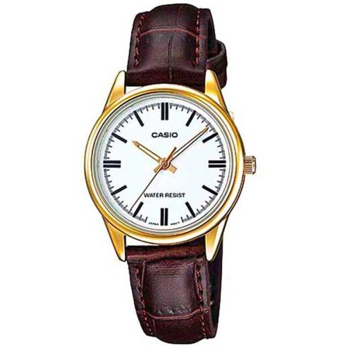 Casio LTP-V005GL-7A, Δερμάτινο, TE, Καφέ