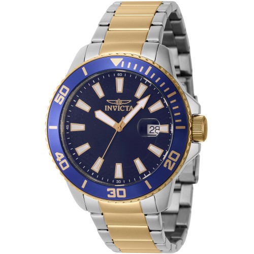 Invicta 46071, Χρονογράφος, Stainless Steel, Με Μπρασελέ, Ασημί/Χρυσό