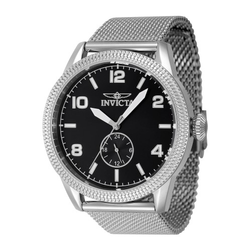 Invicta 47134, Stainless Steel, Με Μπρασελέ, TE, Ασημί