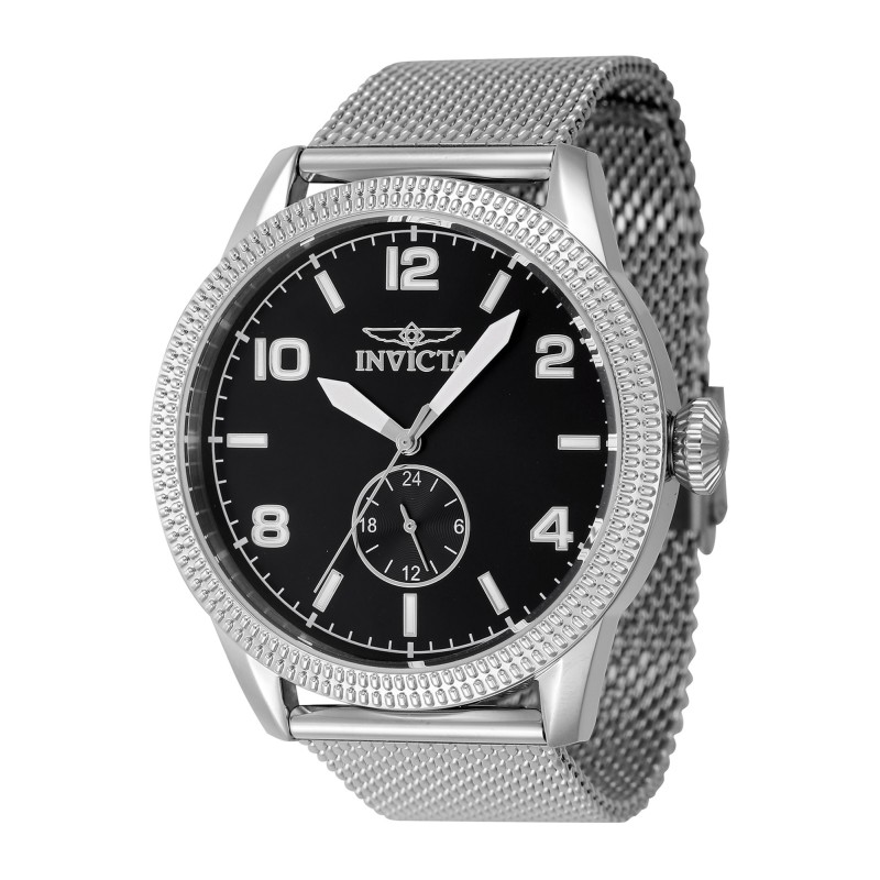 Invicta 47134, Stainless Steel, Με Μπρασελέ, TE, Ασημί