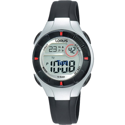 Lorus R2339PX9, Καουτσούκ, TE, Μαύρο